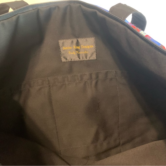 Janine King Designs MADART Large Tote Bag Purse in Winter Sparkle, NWT - Picture 11 of 13